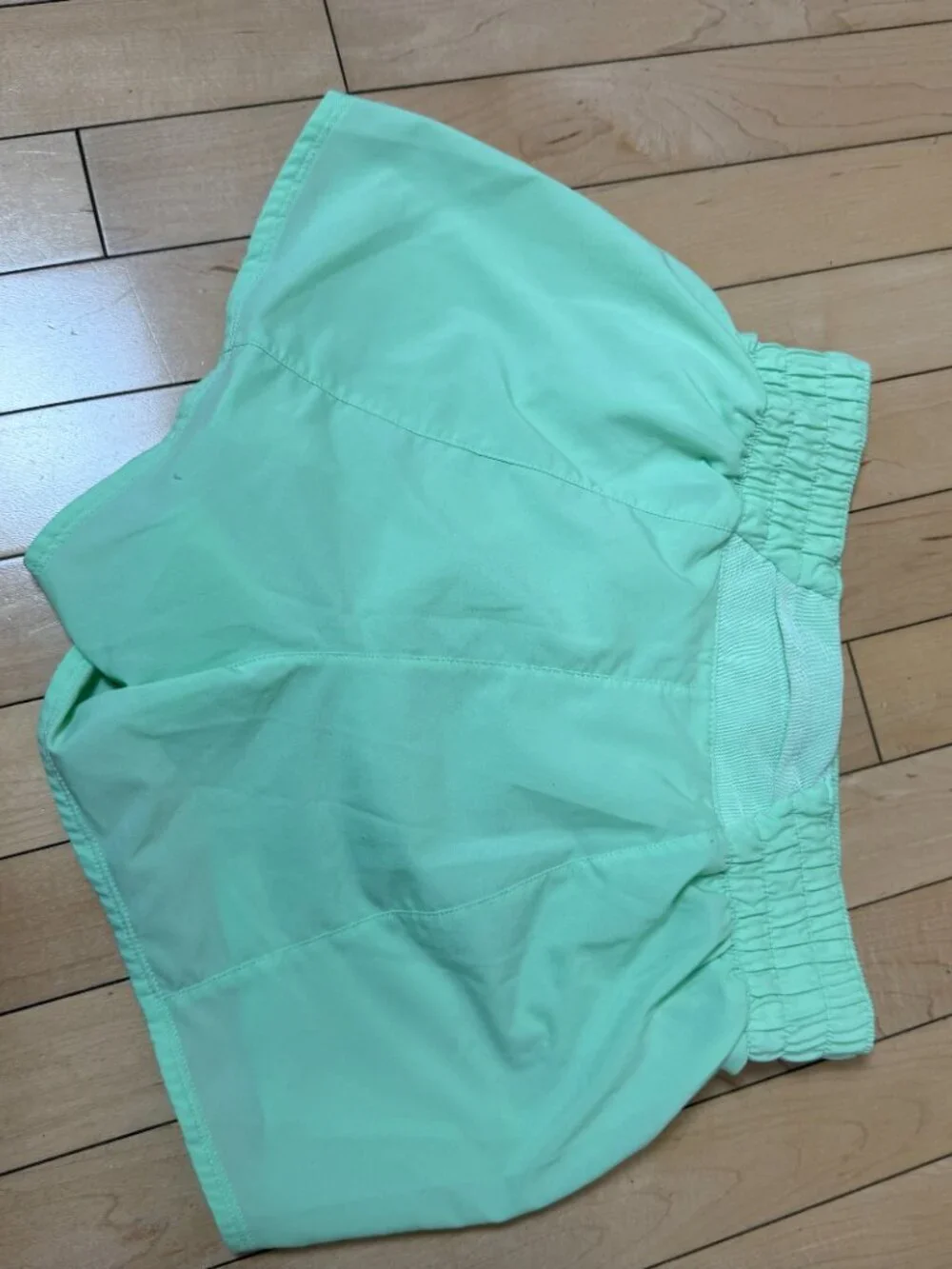 NIKE Dri Fit Lime Green Running Shorts Lined Lightweight Size XS